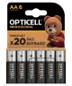 Элемент питания алкалиновый AA/LR6 (блист. 6шт) Professional Opticell 5052003 - фото