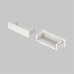 Комплект заглушек (для профиля 24×06) 10 шт., ALM002EC (Белый)