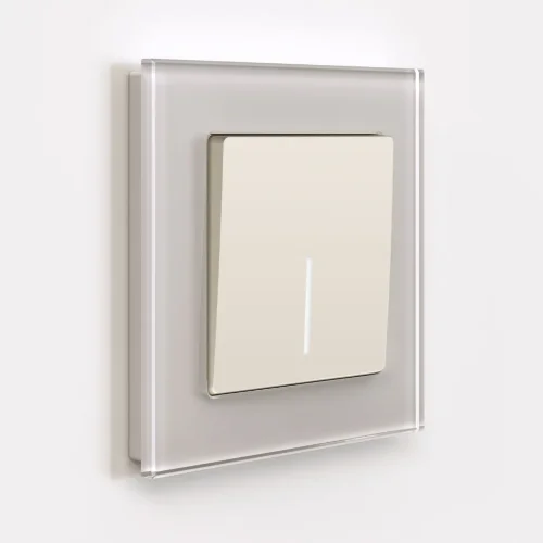 Выключатель одноклавишный с подсветкой (айвори матовый) W1110162 - фото 3