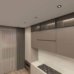 Встраиваемый светильник, IP 20, 10 Вт, GU5.3, LED, черный/черный, пластик, Denkirs DK3061-BK