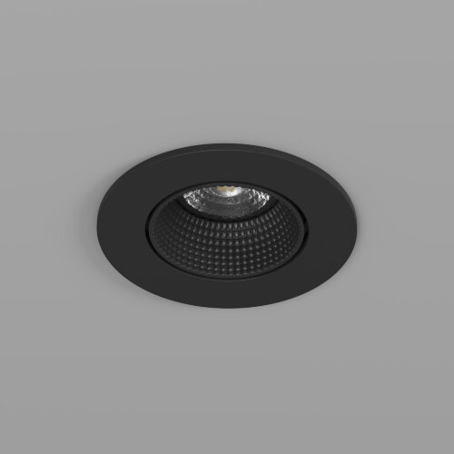 DK3061-BK Встраиваемый светильник, IP 20, 10 Вт, GU5.3, LED, черный/черный, пластик. Фото 3