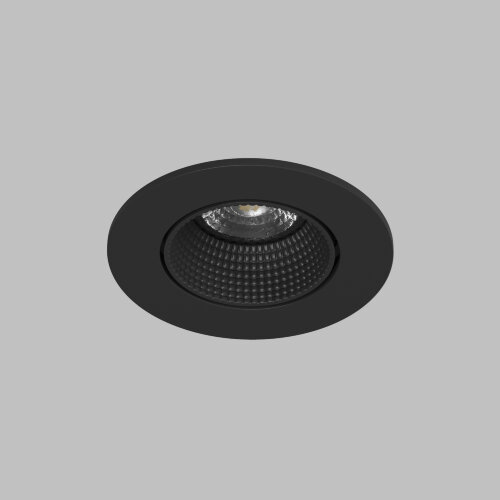 DK3061-BK Встраиваемый светильник, IP 20, 10 Вт, GU5.3, LED, черный/черный, пластик. Фото 3