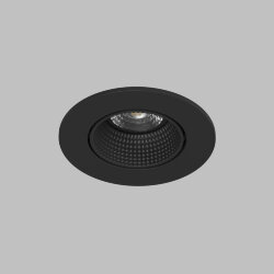 Встраиваемый светильник, IP 20, 10 Вт, GU5.3, LED, черный/черный, пластик, Denkirs DK3061-BK