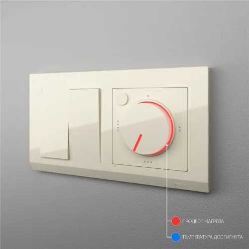 Терморегулятор электромеханический для теплого пола (слоновая кость) W1151103 - фото 3