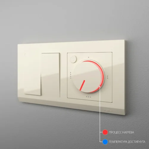 Терморегулятор электромеханический для теплого пола (слоновая кость) W1151103 - фото 3