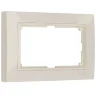 Рамка из поликарбоната для двойной розетки Snabb Basic слоновая кость W0082003 - фото