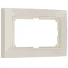 Рамка из поликарбоната для двойной розетки Snabb Basic слоновая кость W0082003 - фото