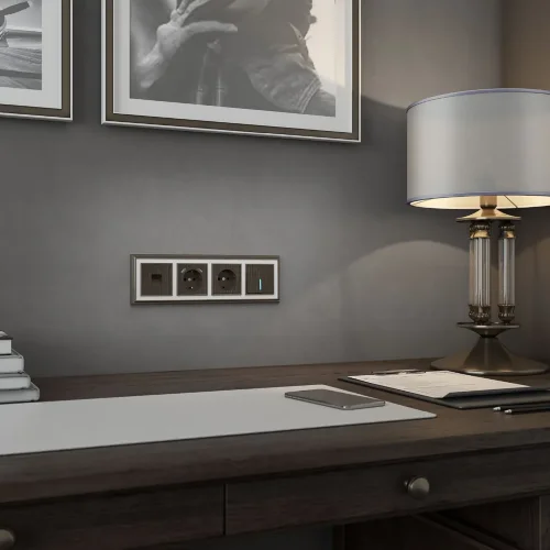 Клавиша для выключателя c подсветкой (бронзовый) W1119112 - фото 3