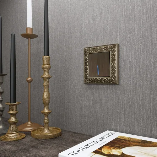 Клавиша для выключателя c подсветкой (бронзовый) W1119112 - фото 4