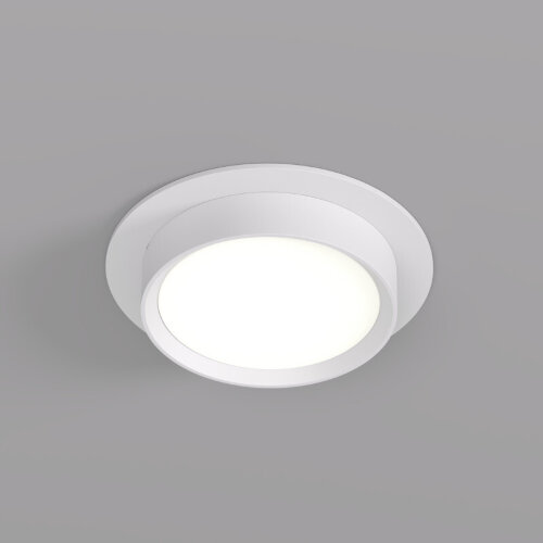 DK2090-WH Встраиваемый светильник FLAT, IP 20, до 15 Вт, GX53, LED, белый, алюминий.