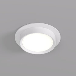 Встраиваемый светильник FLAT, IP 20, до 15 Вт, GX53, LED, белый, алюминий, Denkirs DK2090-WH