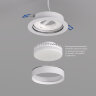 DK2090-WH Встраиваемый светильник FLAT, IP 20, до 15 Вт, GX53, LED, белый, алюминий. Фото 3