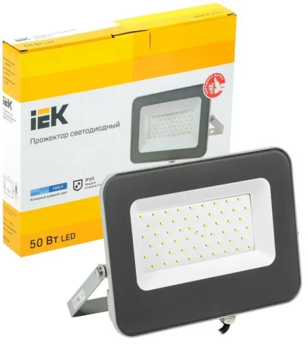 Прожектор светодиодный СДО 07-50 50Вт 6500К IP65 сер. IEK LPDO701-50-K03 - фото 7