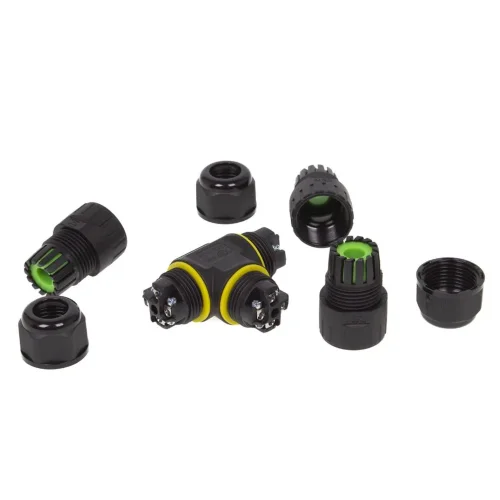 Коннектор IP68 Т-типа 4pin M20T-4P C103 (400V, 24A, 5-9mm) - фото II