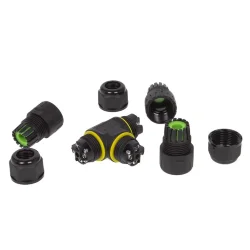 Коннектор IP68 Т-типа 4pin M20T-4P C103 (400V, 24A, 5-9mm)