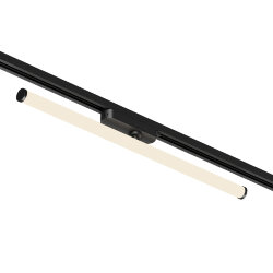 Поворотный однофазный трековый светильник STROM со светодиодом L600mm 220V 15W 150° 3000K IP20 черный алюминий/акрил, Denkirs DK6638-BK