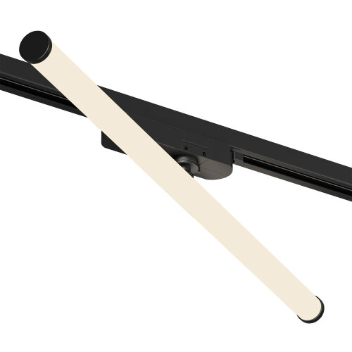 DK6638-BK Поворотный однофазный трековый светильник STROM со светодиодом L600mm 220V 15W 150° 3000K IP20 черный алюминий/акрил. Фото 3