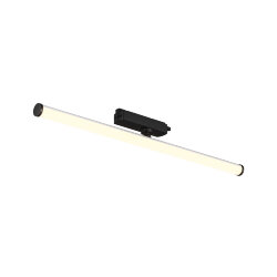 Поворотный однофазный трековый светильник STROM со светодиодом L600mm 220V 15W 150° 3000K IP20 черный алюминий/акрил, Denkirs DK6638-BK