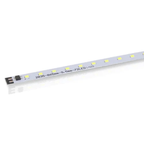Светодиодная линейка 2835, 72 led, 220V, 12W, 865mm, D191, warm white - фото I