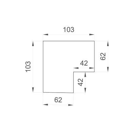TR3041-AL Угол профиля SMART для натяжного потолка. Фото 2