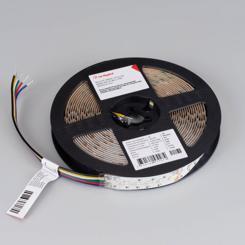 Светодиодная лента RT-АМ360-12mm 24V RGBW-MIX (24 W/m, IP20, 2835/2210, 5m) (Arlight, RGB-ССТ, RGB-MIX, RGB-White MIX) 044036 - фото 7