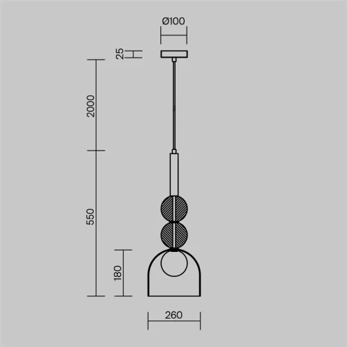 Подвесной светильник Freya FR5482PL-01BS (Латунь) - фото 7