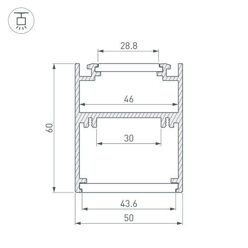 Профиль SL-ARC-5060-D1000-A45 BLACK (дуга 1 из 8) (Arlight, Алюминий) - фото 5