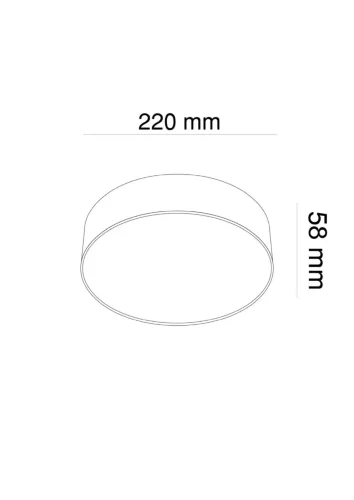 Потолочный светильник Zon 3000K 1x26Вт 120° (Матовое Золото) - фото 3