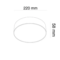 Потолочный светильник Zon 3000K 1x26Вт 120° (Матовое Золото)