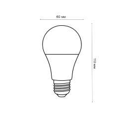 LED-A60-9W-4000K-E27-FR-NR Лампа светодиодная, Форма A, матовая, Серия Norma, Белый свет 4000K, Картон