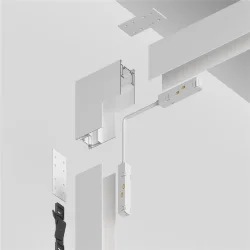 Коннектор угловой внутренний Gravity накладной белый (Белый)