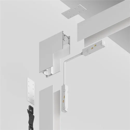 Коннектор угловой внутренний Gravity накладной белый (Белый) - фото 4