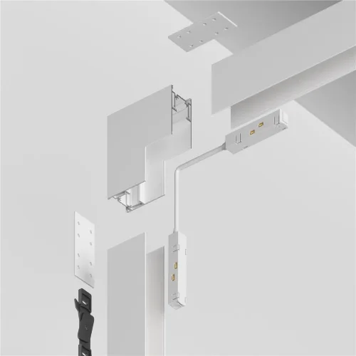 Коннектор угловой внутренний Gravity накладной белый (Белый) TRX010ICL-21W - фото 4