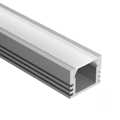 Профиль U-16/12 Anod (с экраном) — 2000мм - фото 1