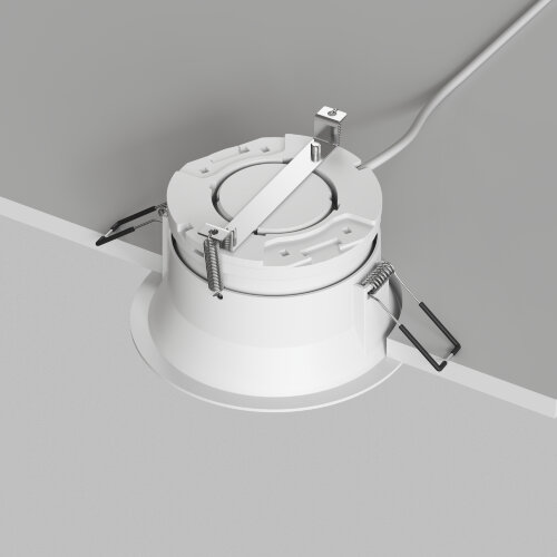 DK2155-WH Встраиваемый светильник INER, до 15 Вт LED, GX53, IP20, алюминий, белый. Фото 4