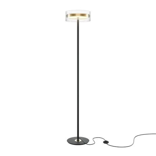 Напольный светильник (торшер) Dress code 3000К 24Вт (Черный и Латунь) - фото
