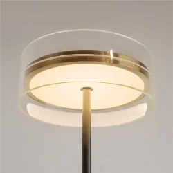 Напольный светильник (торшер) Dress code 3000К 24Вт (Черный и Латунь)