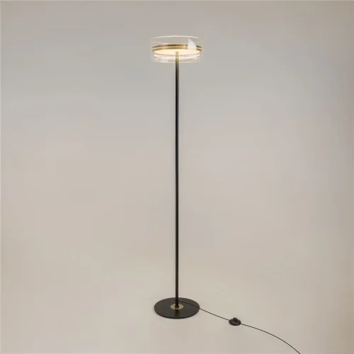 Напольный светильник (торшер) Dress code 3000К 24Вт (Черный и Латунь) - фото 9