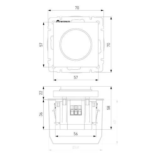 Диммер N (белый) W1142001 - фото 4
