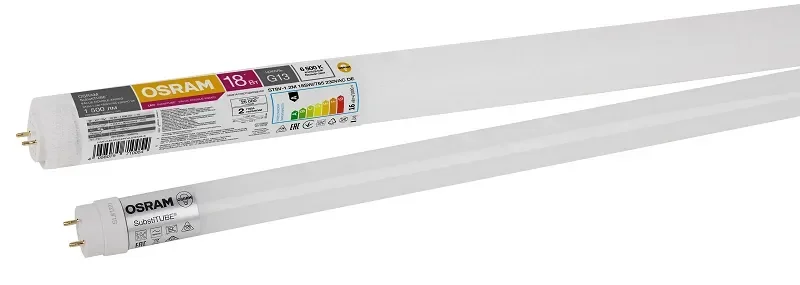Лампа светодиодная 16W/6500K (=36W) G13 230V 1200мм | SubstiTUBE Value | - OSRAM. Фото 2