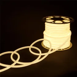 Светодиодный гибкий неон 220 В 9.6 Вт/м 144 Led/м 2835 IP67, круглый дневной белый 4200 K, 50 м Гибкий неон 220V 9,6W 144Led 2835 IP67 круглый дневной белый, 50 м