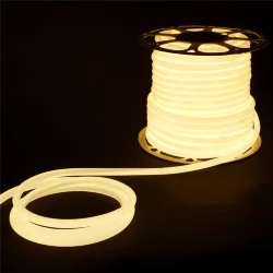 Светодиодный гибкий неон 220 В 9.6 Вт/м 144 Led/м 2835 IP67, круглый дневной белый 4200 K, 50 м Гибкий неон 220V 9,6W 144Led 2835 IP67 круглый дневной белый, 50 м