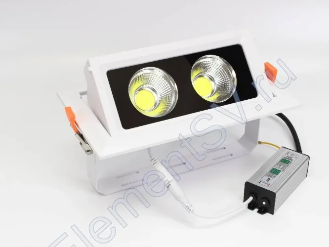 Светодиодный светильник встраиваемый JH-DDD-20W2 VG4 (40W, 220V, white) - фото.