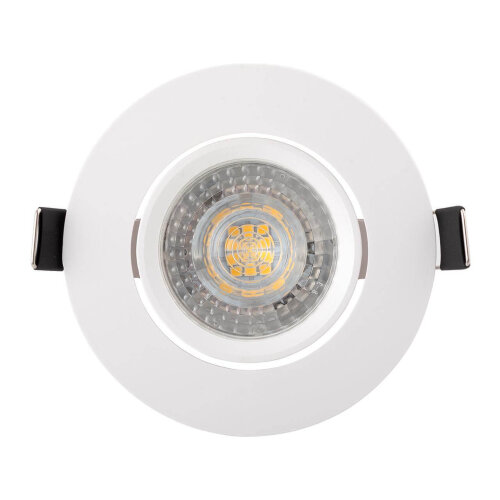 DK3020-WH Встраиваемый светильник, IP 20, 10 Вт, GU5.3, LED, белый, пластик.