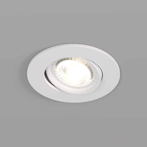 DK3020-WH Встраиваемый светильник, IP 20, 10 Вт, GU5.3, LED, белый, пластик.