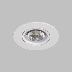 Встраиваемый светильник, IP 20, 10 Вт, GU5.3, LED, белый, пластик, Denkirs DK3020-WH