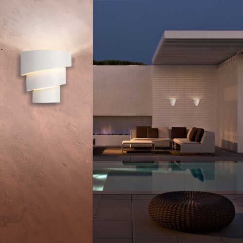 Helix белый уличный настенный светодиодный светильник - Фото 4