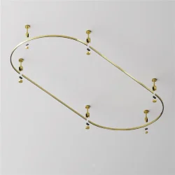 Шинопровод полукруг 800 мм Flarity латунь (Латунь)