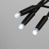 ULD-F90PRO S10M-100-TBK WH Гирлянда светодиодная, 10м, без вилки, С эффектом мерцания, Соединяемая, 100 светодиодов, Белый свет 6000K, IP67, Провод черный - фото 4