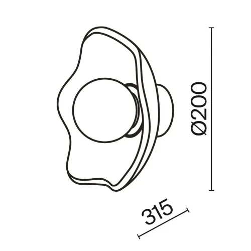 Настенный светильник (бра) Miracle G9х1 (Латунь) - фото 3